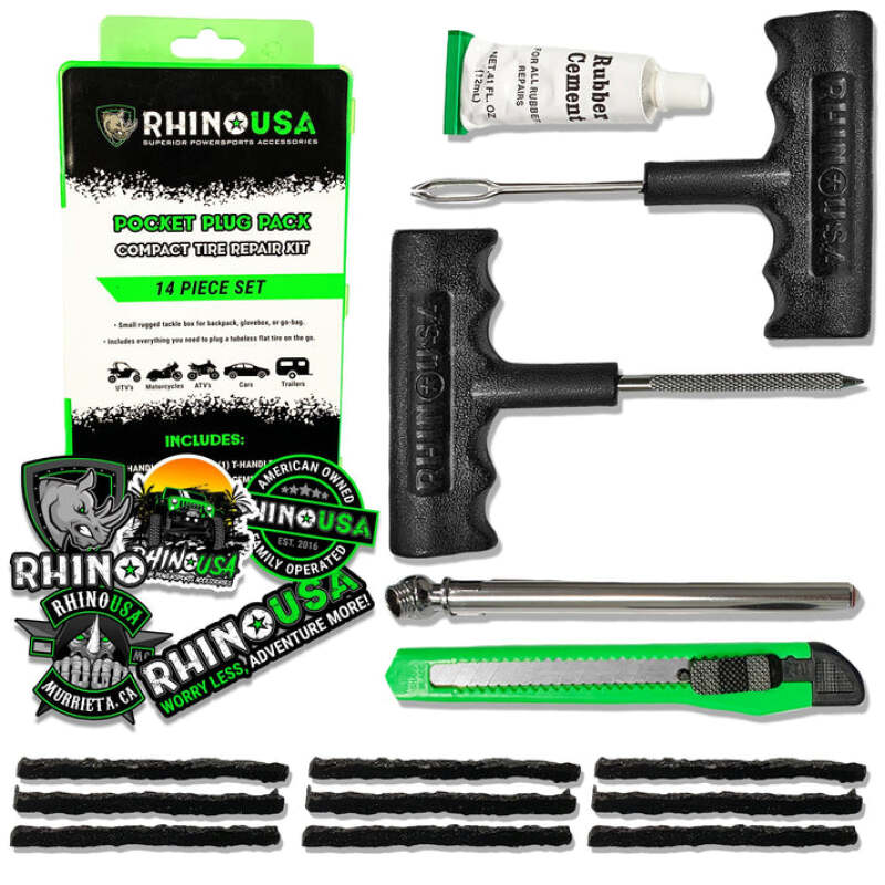 plug kit components in lime green