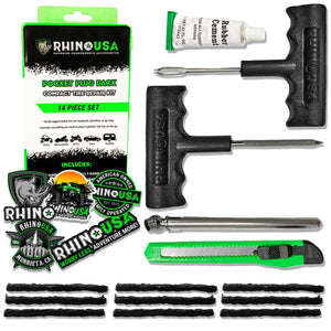 plug kit components in lime green