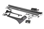 an LED light bar with all of its components laid out