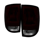 a pair of very dark tail lights