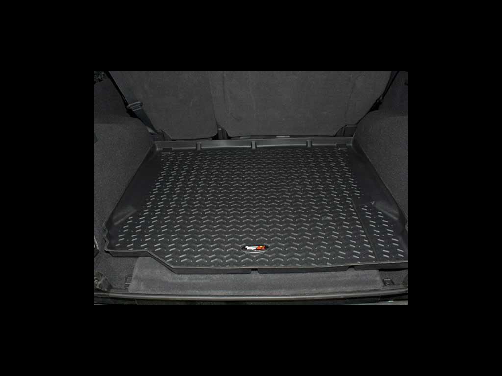 interior of a vehicle where a cargo liner has been installed