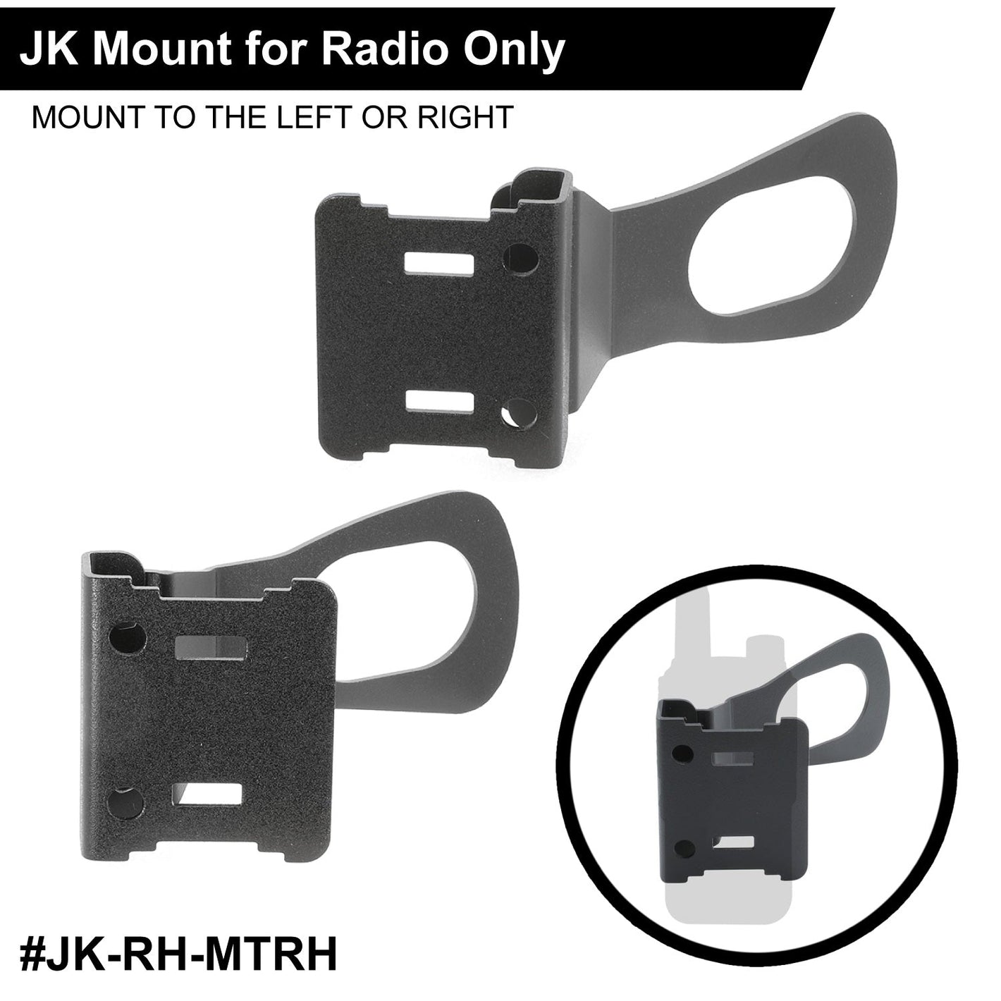 a photo of the mount with a diagram of how it installs and is used
