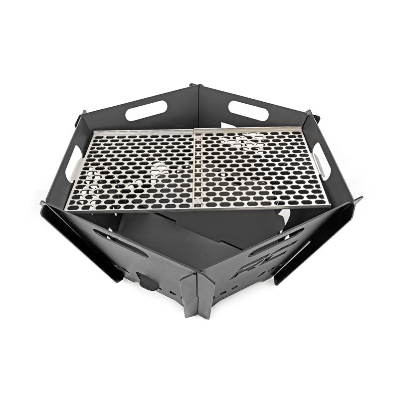 Overland Collapsible Fire Pit Stainless Steel Grill Grate