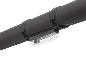 an LED light with a on-off switch is installed with velcro on a roll bar