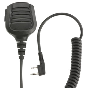 the mic portion of a handheld radio 