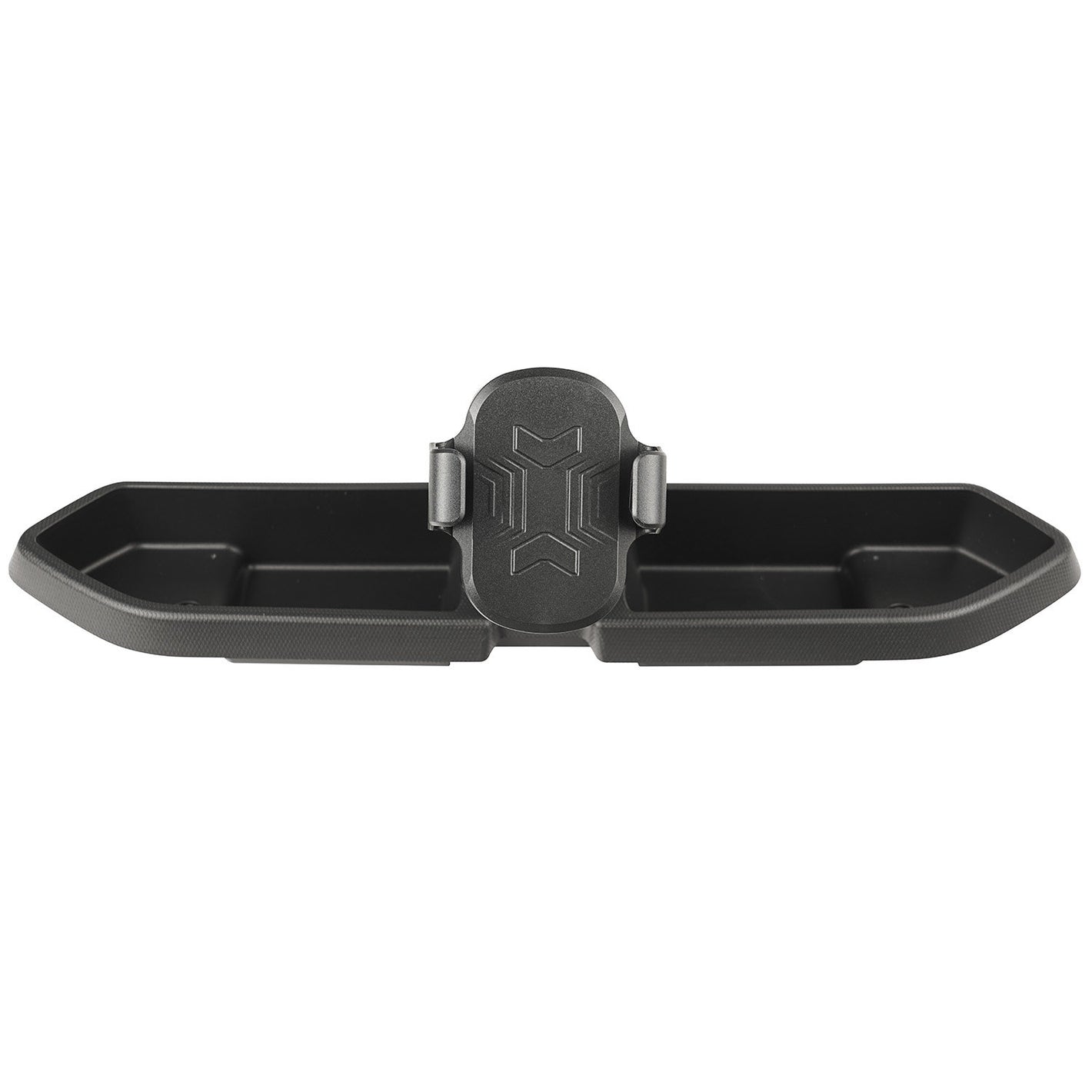 a dark grey 2 sided tray