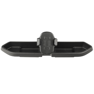 a dark grey 2 sided tray