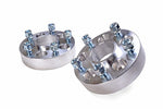two aluminum wheel adapters